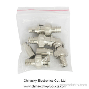 Conector CCTV masculino BNC para RG59 Cable coaxial